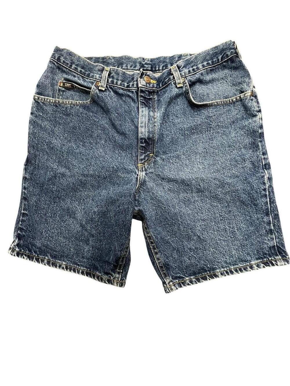 Vintage Lee Jorts Men’s 38 Baggy Denim Jorts 90s Jean Shorts